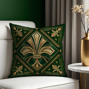 Art Deco Fleur-de-lis Kussen