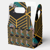 Art Deco Flock Bird Bedankdoosjes (Geopend)