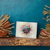 Art Deco Floral Art Plaque Fotoplaat (Zijkant)