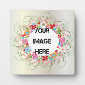 Art Deco Floral Art Plaque Fotoplaat (Voorkant)