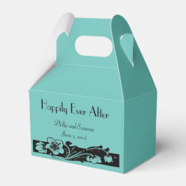 Art Deco Floral Border Wedding Bedankdoosjes