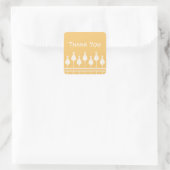 Art Deco Floral Dank u Stickers (Tas)