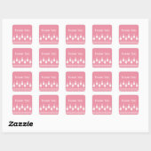 Art Deco Floral Dank u Stickers (Vel)