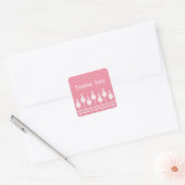 Art Deco Floral Dank u Stickers (Envelop)