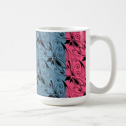 Art Deco Floral Koffiemok (Rechts)
