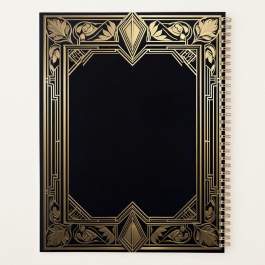 Art Deco Floral Lijst Planner (Achterkant)