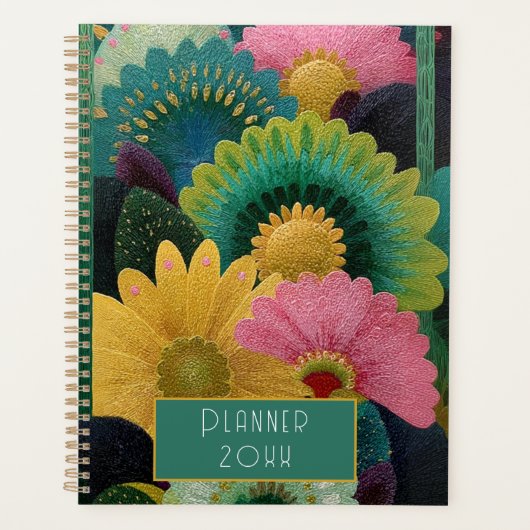 Art Deco Floral Planner (Voorkant)