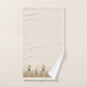  Art Deco Floral Tulp Frieze Bad Handdoek (Handdoek)