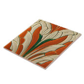 Art Deco Floral Wall Decor Art Tegeltje (Zijkant)