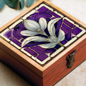 Art Deco Floral Wall Decor Art Tegeltje