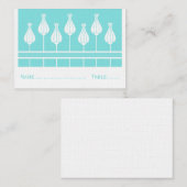 Art Deco Floral Wedding Place Card Plaatskaartje (Voorkant / Achterkant)