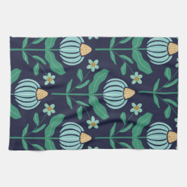 Art Deco Flower Keuken Handdoek