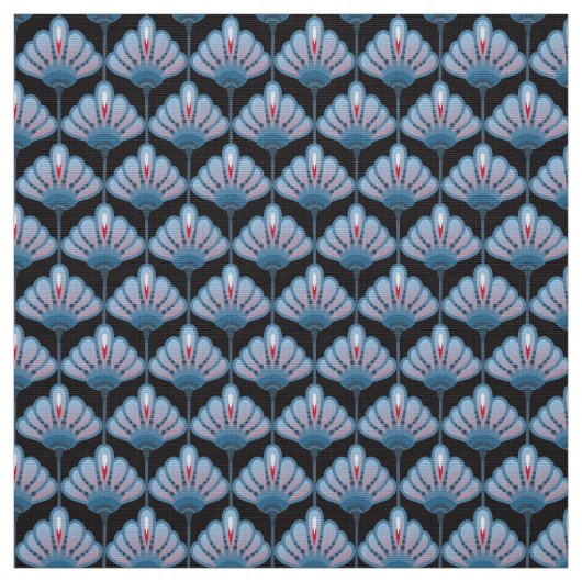 Art Deco Flower Lily Pattern DIY Stof (Swatch)