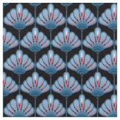 Art Deco Flower Lily Pattern DIY Stof (Close Up)