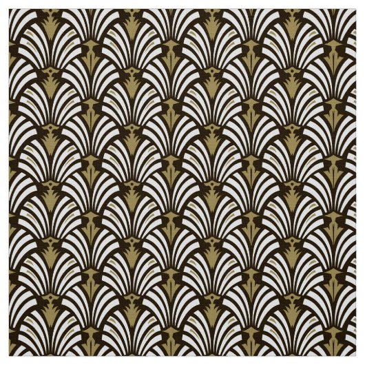 Art Deco Flower Lotus Pattern DIY Stof (Swatch)