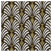 Art Deco Flower Lotus Pattern DIY Stof (Close Up)