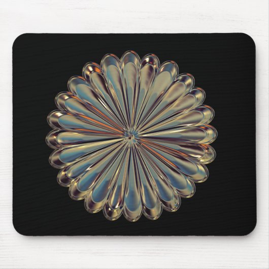 Art deco flower medallion mousepad muismat (Voorkant)
