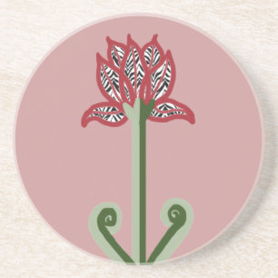 Art Deco Flower Onderzetter