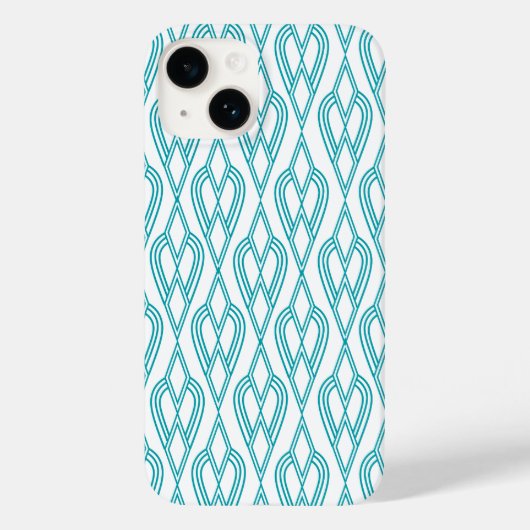 Art Deco Flowerbedds Case-Mate iPhone Case (Achterkant)