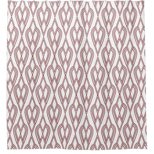 Art Deco Flowerbedds Douchegordijn (Voorkant)