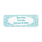 Art Deco Flowerbedds Etiket (Voorkant)