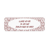 Art Deco Flowerbedds Etiket (Voorkant)