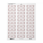 Art Deco Flowerbedds Etiket (Full Sheet)