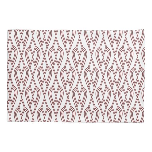 Art Deco Flowerbedds Kussensloop (Achterkant)