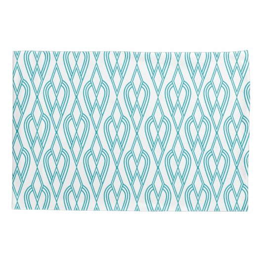 Art Deco Flowerbedds Kussensloop (Achterkant)