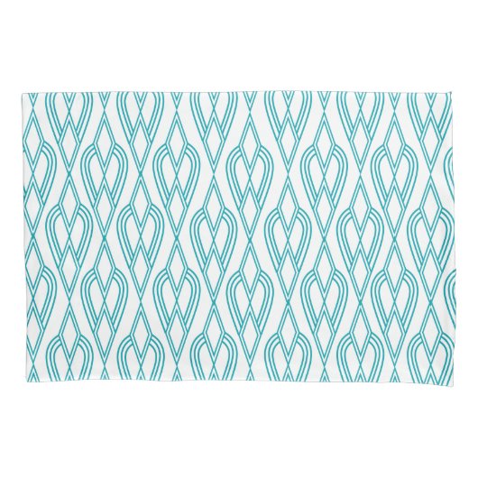 Art Deco Flowerbedds Kussensloop (Voorkant)