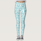Art Deco Flowerbedds Leggings (Voorkant)
