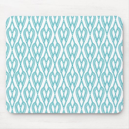 Art Deco Flowerbedds Muismat (Voorkant)