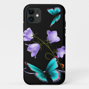 Art Deco Flowers en Butterfly Case-Mate iPhone Case