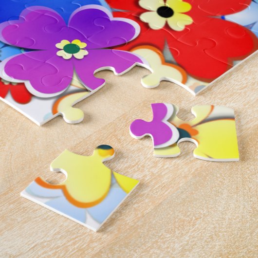 Art Deco Flowers Legpuzzel (Zijkant)