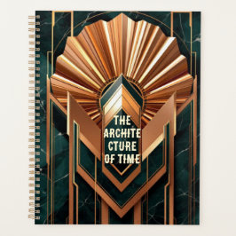 Art Deco Foil Architecture | Geometric Sunburst Planner