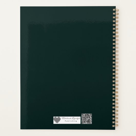 Art Deco Foil Architecture | Geometric Sunburst Planner (Achterkant)