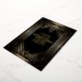 Art Deco Foil Invitation Folie Uitnodiging (Gedraaid)
