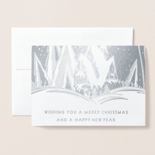  art deco folie kaarten (Voorkant met envelop)