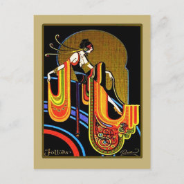 Art Deco "Follies" Briefkaart