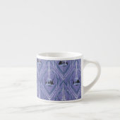 Art Deco fontein in blauw Espresso Kop (Rechts)