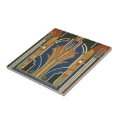 Art Deco Fontein Keramische Tegel Tegeltje (Zijkant)