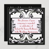 Art Deco Formele uitnodiging (Voorkant / Achterkant)