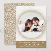 Art Deco Fotolijst | Save the Date Aankondiging (Voorkant / Achterkant)