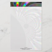 Art Deco Fractal Briefpapier (Voorkant)