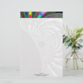 Art Deco Fractal Briefpapier (Staand voorkant)