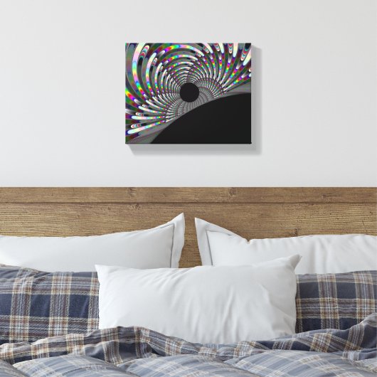 Art Deco Fractal Canvas Afdruk (Insitu (Slaapkamer))