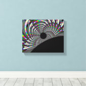 Art Deco Fractal Canvas Afdruk (Insitu (Houten vloer))