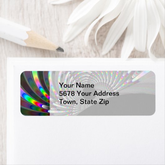 Art Deco Fractal Etiket (Insitu)