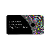 Art Deco Fractal Etiket (Voorkant)