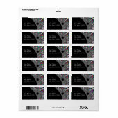 Art Deco Fractal Etiket (Full Sheet)